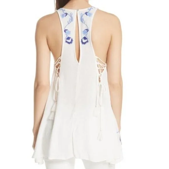 Free People White Adelaide Festival Slip Dress Size Xs - Picture 2 of 13